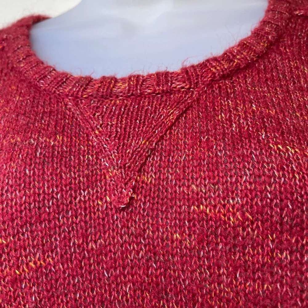 Kersh | Crew Neck Long Sleeve Exposed Seams Chunky VSCO Knit Sweater